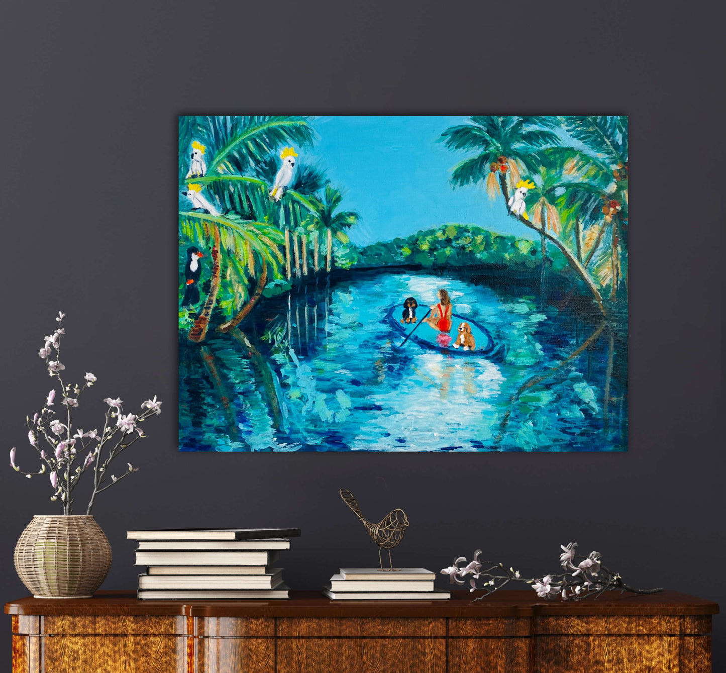 Sailing down the river on a summer's day