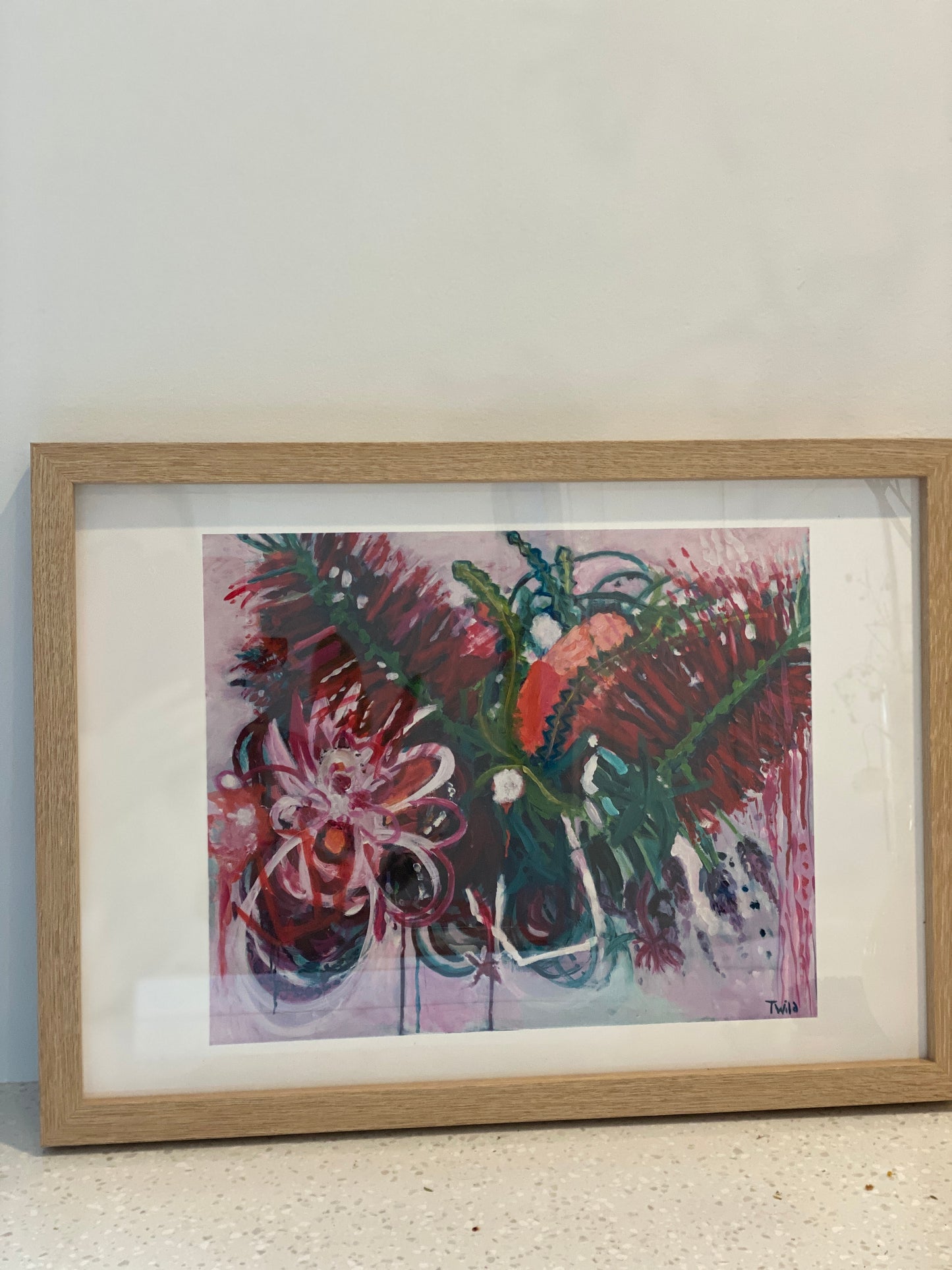 Blooming bottlebrush print